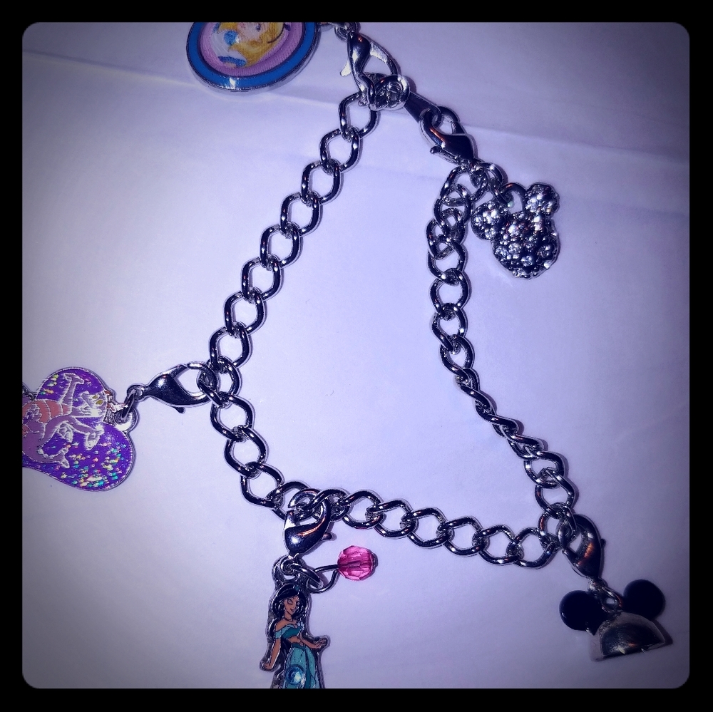 Disneyland Charm Bracelet Figment Alice Mickey